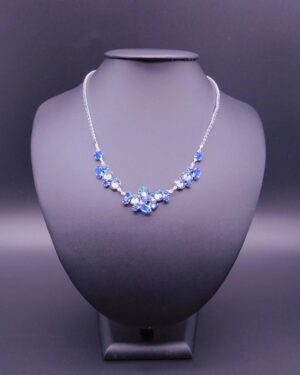 Štrasový náhrdelník Blue Lagoon