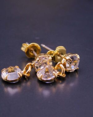 Pozlacená náušnice jemná visací