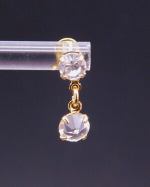 Pozlacená náušnice jemná visací