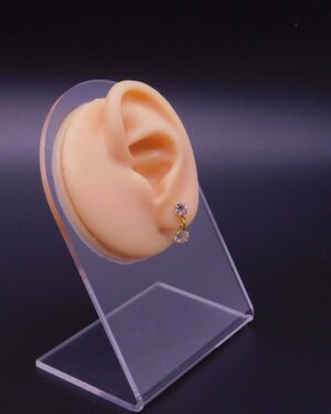 Pozlacená náušnice jemná visací