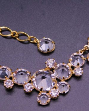 Náhrdelník chanel ornament na pozlaceném řetízku (crystal)